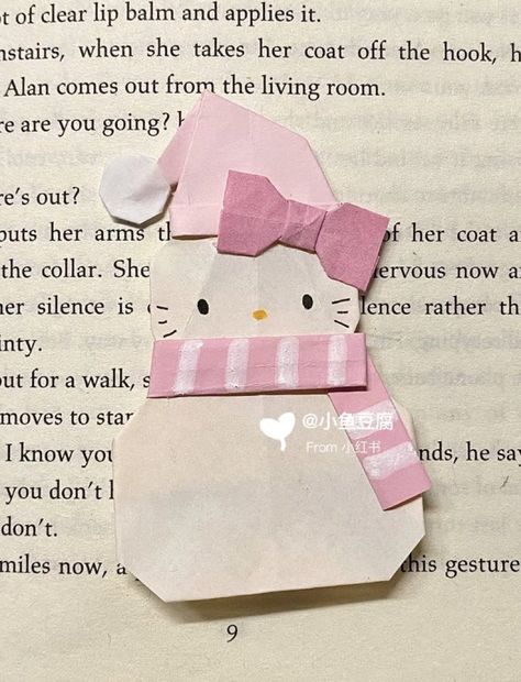 Sanrio Origami, Images Hello Kitty, Hello Kitty Crafts, Instruções Origami, Hello Kitty Items, Easy Diy Art, Cute Diys, Cute Crafts, Pink Christmas