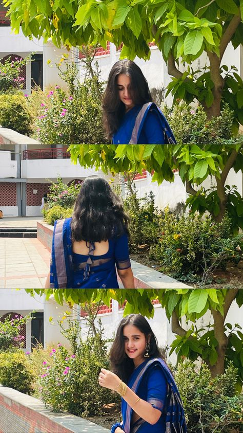 Fancy Saree Photoshoot Poses, Traditional Dress Pose Ideas, Half Saree Layout Instagram, Poses In A Saree, Home Made Photoshoot Ideas, Traditional Pics Ideas, Half Saree Poses, Saree Poses Aesthetic, Traditional Saree Poses