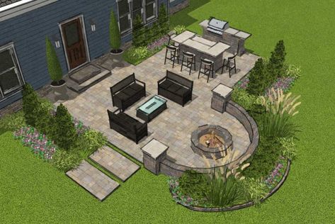 Small Patio Designs, Kleiner Pool Design, Small Patio Design, Patio Plans, Patio Layout, Concrete Patio Designs, Patio Pavers Design, Patio Pergola, Patio Deck Designs