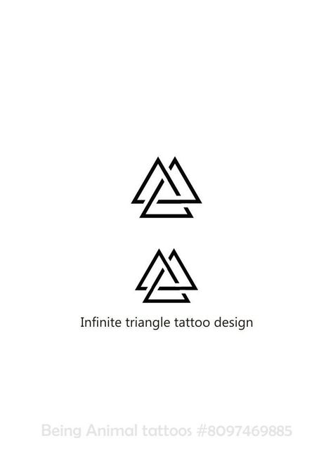 Being animal tattoos Tattoo Designs Triangle, Cool Triangle Tattoos, Couple Triangle Tattoo, Small Logo Tattoo, Triangle Back Tattoo, Karma Design Tattoos, 3 Triangle Tattoo Design, Triangle Tattoos Men, Triangle Wrist Tattoo