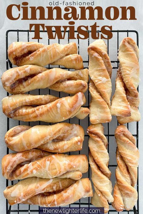 Crescent Roll Twists, Sour Cream Twists Recipe, Homemade Cinnamon Twists, Sour Cream Cinnamon Twists, Cinnamon Twist Loaf, Sourdough Cinnamon Twists, Sour Cream Twists, Cinnamon Bread Sticks, Cinnamon Twist Bread