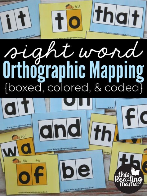 Sight Word Orthographic Mapping, Orthographic Mapping Kindergarten, Orthographic Mapping Sight Words, Science Of Reading Sight Words, Reading Specialist Room, Orthographic Mapping Activities, Heart Words Sight Words, Mapping Activities, Orthographic Mapping