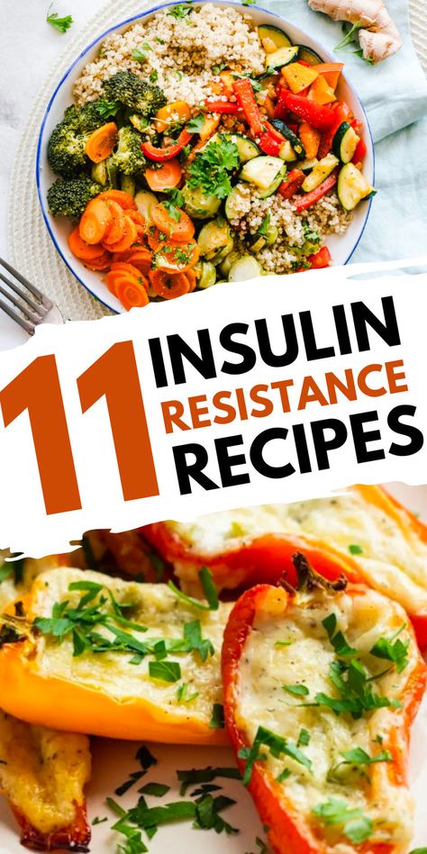 Explore recipes designed for insulin resistance, focusing on balanced meals that help manage blood sugar levels and promote overall health. Insulin Resistance Recipes, Insulin Resistance Diet Recipes, Best Healthy Diet, Low Glycemic Foods, Healthy Recipes For Diabetics, Blood Sugar Diet, Resep Diet, Low Sugar Recipes, Balanced Meals