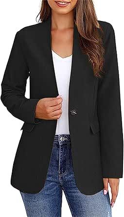 Women's Blazers Long Sleeve Suite Lapel Office Jackets Open Front Blazer Solid Casual Work Suiting Summer Women's Business Casual, Business Casual Blazer, Slim Fit Blazer, Work Blazer, Blazer Jackets For Women, Jacket Suit, Open Front Blazer, Slim Fit Blazers, Womens Business Casual