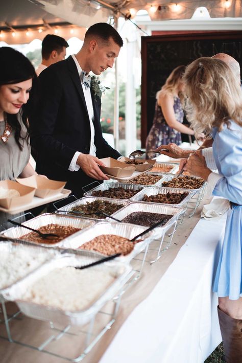 Chipotle Cuisine Chipotle Catering Wedding, Chipotle Wedding Catering, Bbq Catering Wedding, Bbq Wedding Reception Food Buffet, Bbq At Wedding Receptions, Cheap Wedding Snacks, Catering Your Own Wedding, Bbq Wedding Reception Food, Casual Wedding Food