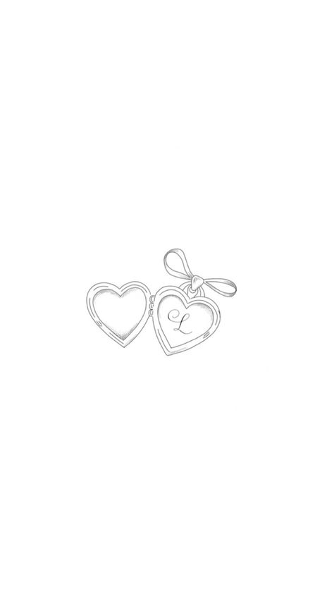 Delegate Tattoos, Fine Line Stamp Tattoo Ideas, Best Friend Locket Tattoo, Small Matching Tattoos For Grandma And Granddaughter, Spine Tattoo Sketch, I Live So I Love Tattoo, Fine Line Locket Tattoo, Heart Locket Tattoos, Lover Boy Tattoo