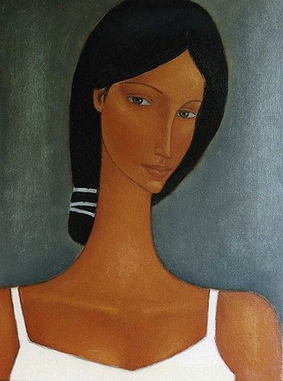 Amedeo Modigliani Art | Boha Glass Expressionist Portraits, Modigliani Art, Amedeo Modigliani, Tableau Art, Painting Gallery, Painting Style, Figure Painting, Figurative Art, Female Portrait