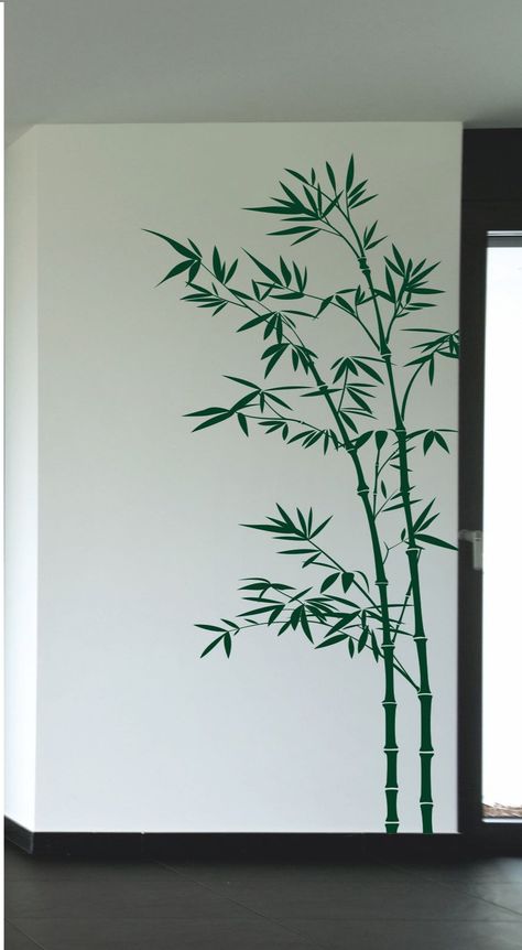 simple wall design paint art ideas Simple Wall Design Paint, Simple Wall Design, Paint Art Ideas, Bamboo Drawing, Stickers Minimalist, Simple Wall Paintings, Modern Wall Stickers, Home Wall Painting, Wall Drawings