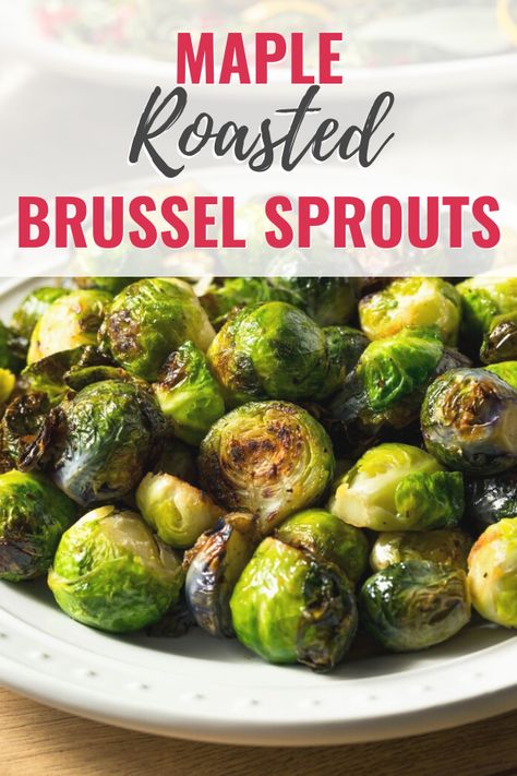 Maple roasted Brussel Sprouts are one of the best vegetable side dishes. With the soft inside and crispy outside, this dish is unmatched. Ways To Cook Brussel Sprouts, Brussel Sprouts Recipes Easy, Roasted Brussel Sprouts Oven, Roasted Brussels Sprouts Recipe, Sprouts Recipes, Brussel Sprout Recipes Roasted, Sprouts Recipe, Vegetable Platter, Vegetable Side Dishes Recipes