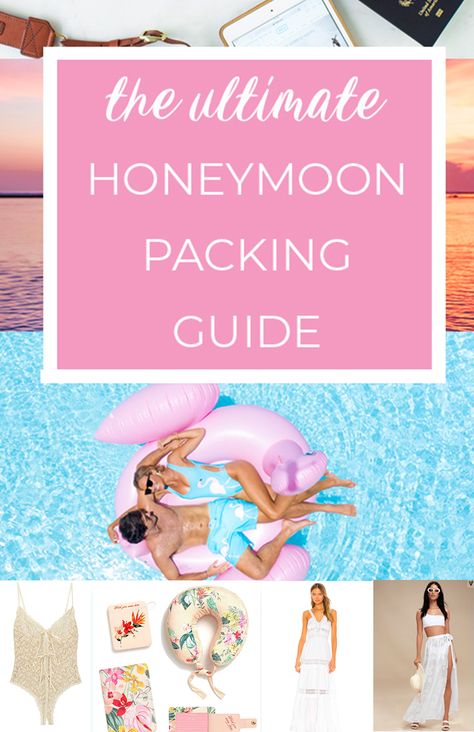 Honeymoon Packing List, Honeymoon Bag, Honeymoon Packing, Honeymoon Essentials, Bachelorette Party Destinations, Bali Honeymoon, Honeymoon Cruise, Best Bridesmaid Gifts, Best Honeymoon Destinations