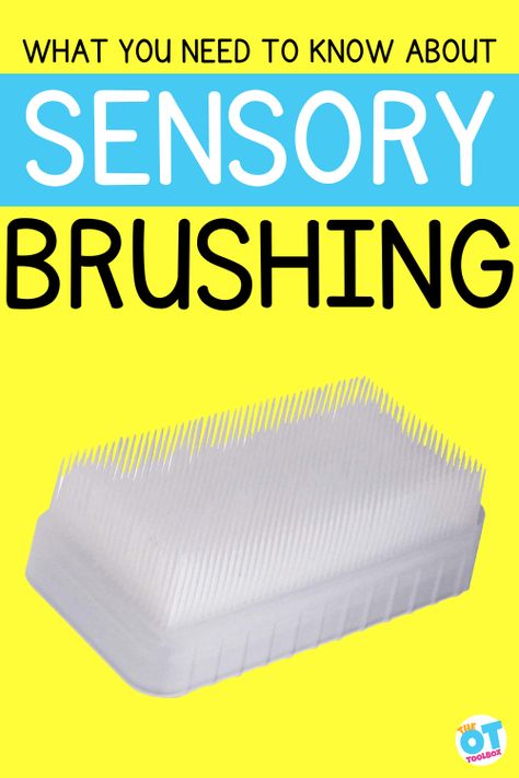 Wilbarger Brushing Protocol, Proprioceptive Input, Deep Pressure, Sensory Input, Sensory Therapy, Sensory Diet, Pediatric Occupational Therapy, Sensory Rooms, Sensory Tools