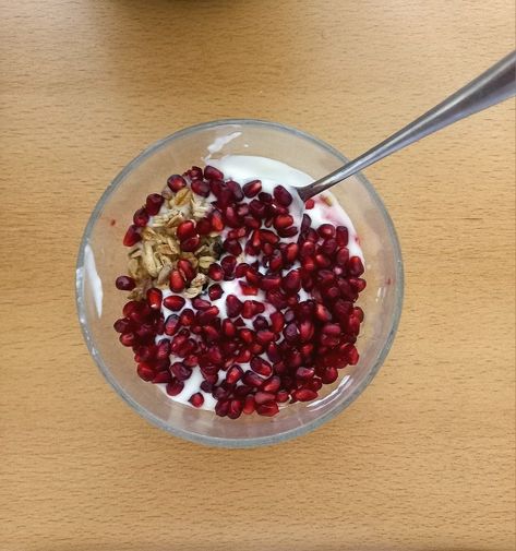 Pomegranate Yogurt Bowl, Yogurt Bowl, Plain Yogurt, Greek Yogurt, Granola, Pomegranate, Yogurt, Bowl, Quick Saves