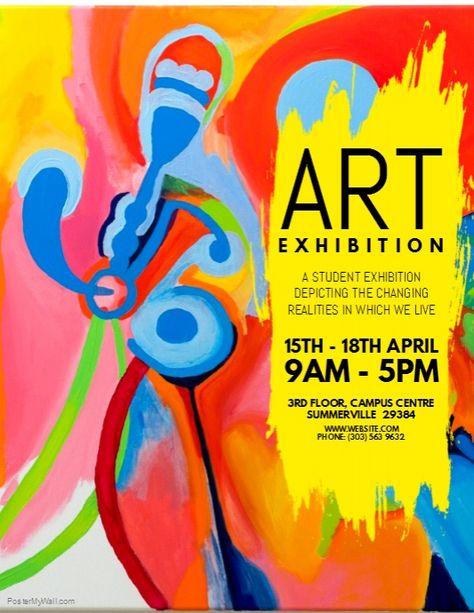 Art Exhibition Flyer Art Contest Poster Design, Art Flyer Ideas, Invitation For Art Exhibition, Art Invitation Design, Art Exhibit Poster Design, Poster Design Art Exhibition, Artist Exhibition Poster, Poster For Exhibition, Art Exhibit Flyer