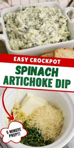 Easy Crockpot Spinach Artichoke Dip, Crockpot Spinach Artichoke Dip, Slow Cooker Spinach Artichoke Dip, Crockpot Spinach, Spinach Cream Cheese, Dip Recipes Crockpot, Artichoke Dip Easy, Spinach Artichoke Dip Easy, Party Food Easy Appetizers