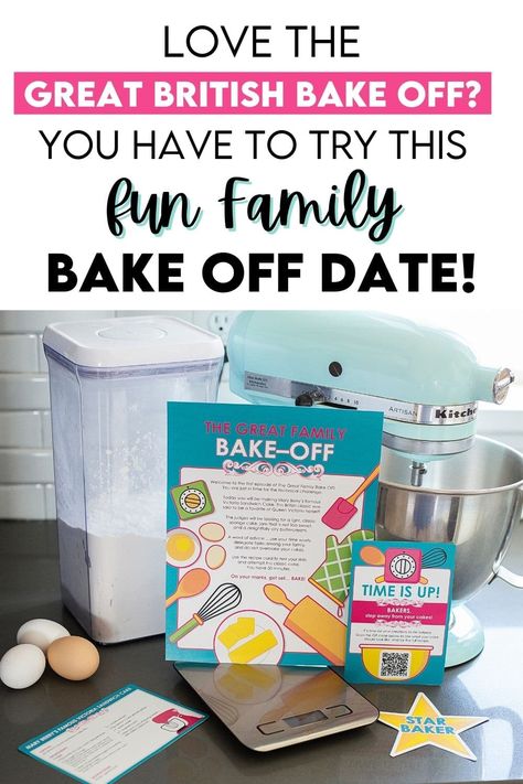 Family Bake Off Ideas, Christmas Bake Off, Date At Home, Victoria Sandwich Cake, Family Dates, Family Night Activities, British Bake Off Recipes, Baking Contest, Holiday Traditions Family