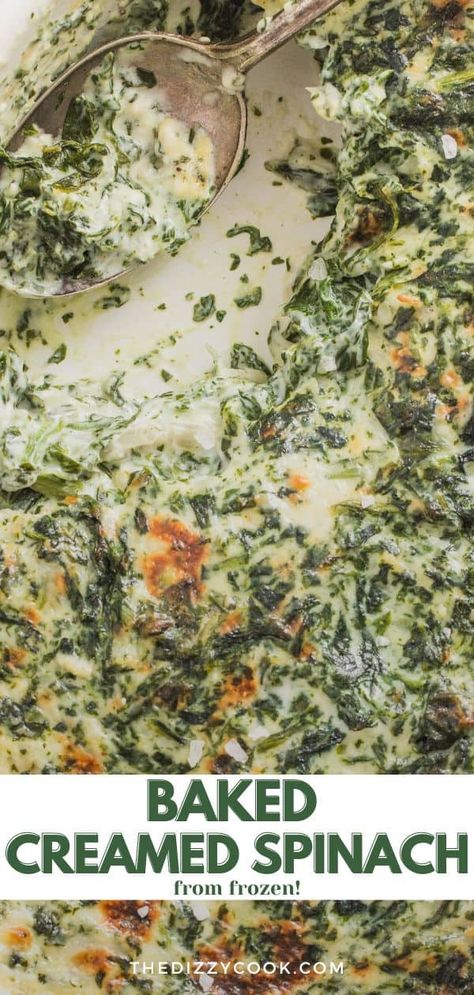 Baked Creamed Spinach, Best Creamed Spinach, Best Creamed Spinach Recipe, Spinach Side, Creamed Spinach Recipe, Spinach Casserole, Spinach Recipe, A Spicy Perspective, Dinner Side