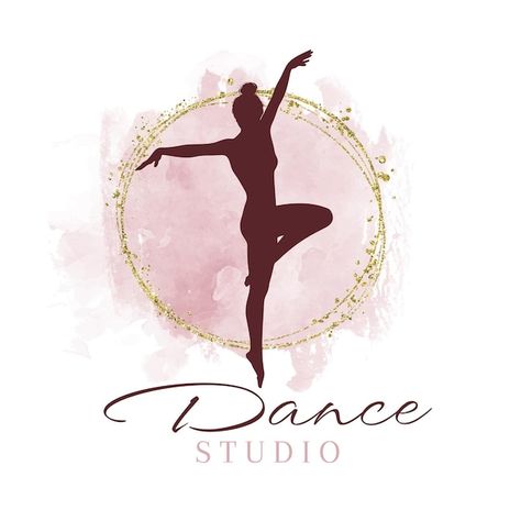 Elegant dance studio logo design | Premium Vector #Freepik #vector #beauty-business-card #business-card-id-card #presentation-card #business-name-card Names For Dance Studio, Dance Team Logo Design, Dance Logo Ideas, Dance Logo Design, Logo Design Dance, Inspo Drawing, Studio Logo Design, Garba Dance, Dance Logo