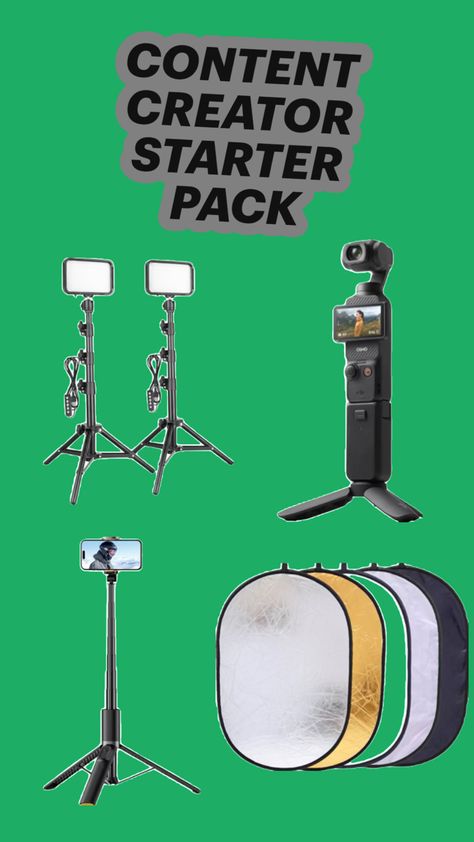 https://amzn.to/4elTbmE: Studio Lights  https://amzn.to/4ehYGmw: Oval Light Reflector  https://amzn.to/4cgYMZL: DJI Osmo Pocket 3  https://amzn.to/45s8hDm: TODI Phone Tripod Osmo Pocket, Phone Tripod, Studio Lights, Dji Osmo, Starter Pack, Affiliate Links, Content Creation, Content Creator, Tripod