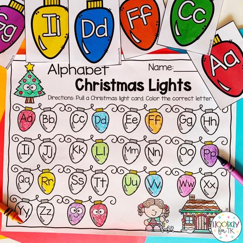 Looking for some fun and festive Christmas activities for your classroom? Check out these 18 Christmas and Holiday themed activities and worksheets for Preschool, Pre-K, TK, or Kindergarten. Tk Christmas Activities, Christmas Large Group Activities For Preschoolers, Christmas Small Groups Preschool, Holiday Literacy Centers Kindergarten, Christmas Light Preschool Activities, Ornament Preschool Activities, Week Before Christmas Break Activities Kindergarten, Christmas Abc Activities, Free Christmas Activities Preschool