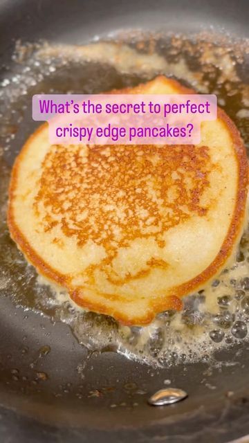 How To Make Pancakes With Crispy Edges, How To Make Crispy Pancakes, Crispy Edge Pancakes How To Make, Pancakes Crispy Edges, Pancake Recipe Crispy Edges, Crispy Pancakes Edges, Aunt Jemima Pancakes Recipe, Box Pancake Mix Hack, Crunchy Pancakes