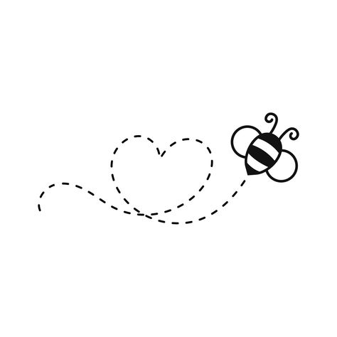 Bumble Bee Line Drawing, Simple Bee Design, Easy Bee Sketch, How To Draw A Honey Bee, Bees Drawing Simple, Bee Outline Drawing, Honey Drawing Simple, Bee Simple Drawing, How To Draw A Bumble Bee