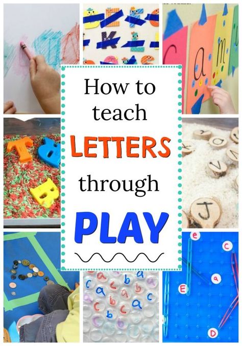 How to teach the letters and sounds through play! Fun hands on alphabet activities for preschoolers. Alphabet Activities For Preschoolers, Letter Learning Activities, Abc Activities, Activities For Preschoolers, Preschool Literacy, Alphabet Activities Preschool, Teaching Letters, Letters Alphabet, Teaching The Alphabet