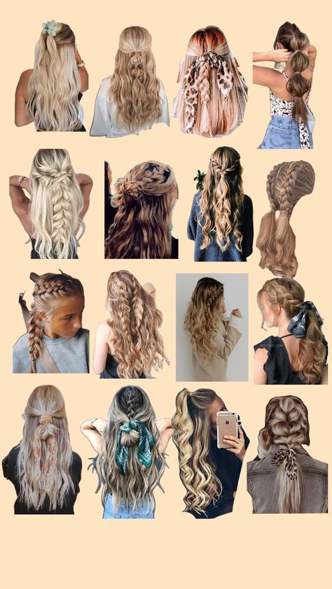 #beauty #hair #hairstyles #inspo #pretty Rodeo Hair, Preppy Hairstyles, Hairstyles Inspo, Hairstyle Examples, Cute Hairstyles For School, Hair Curling Tips, Country Look, Sport Hair, Beautiful Braided Hair