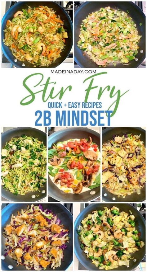 Looking for lunch recipes for the 2B Mindset Diet that are not salads? Try my super Quick 2B Mindset Stir Fry Recipes! Simple ingredients blended to make tasty filling meals. #2BMindset #stirfry #veggiesmost #veggie #keto #lowcarb #dietfood 2b Mindset Soup Recipes, 2b Mindset Soup, 2b Mindset Breakfast Recipes, 2b Mindset Dinner Recipes, 2 B Mindset, 2b Mindset Recipes, 2b Recipes, Beachbody Meal Plan, Grilled Boneless Chicken Breast