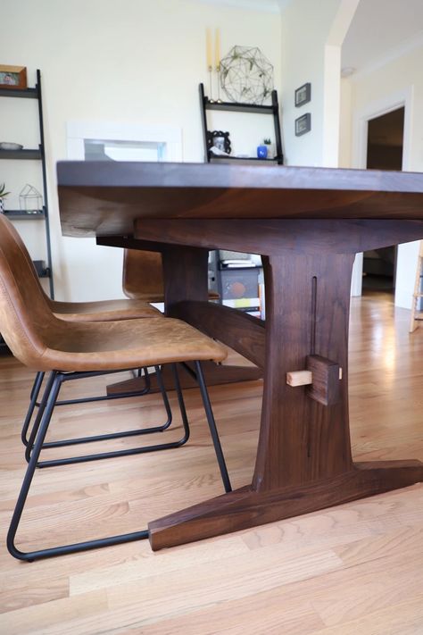 Imgur: The magic of the Internet Oregon Portland, Trestle Dining Table, Wood Table Design, Western Washington, Bellingham Wa, Trestle Dining Tables, Trestle Table, Kitchen Dining Tables, Black Walnut