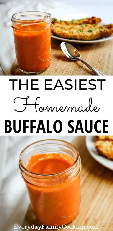 Chicken With Buffalo Sauce, Easy Homemade Buffalo Sauce, Spicy Buffalo Sauce, Perfect Chicken Wings, Buffalo Chicken Sauce, Buffalo Sauce Recipe, Easy Dipping Sauce, Hot Wing Sauces, Dipping Sauces For Chicken