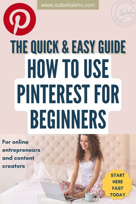 Image with Pinterest pins in the background. How to post on Pinterest for beginners | Pinterest for business & make money online. Boost your results with latest tips to get Pinterest for business working for you and make money online | Isabel Talens | www.isabeltalens.com How To Post Photos On Pinterest, Use Pinterest To Grow Business, How To Pinterest, How To Post On Pinterest, How To Start A Business Step By Step, Pinterest For Beginners, Make Money With Pinterest, Money With Pinterest, Shopify Seo