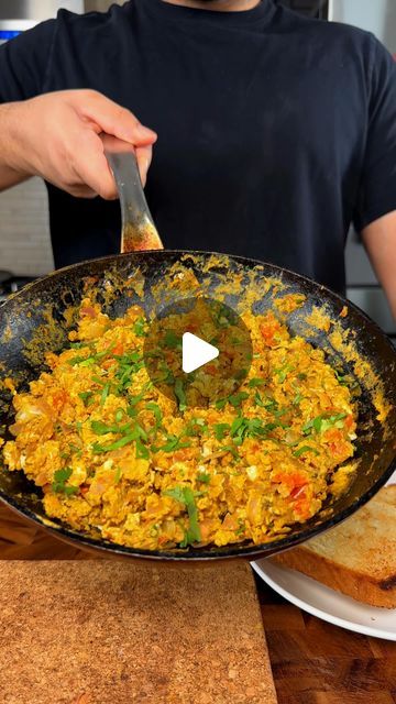 Vimarsh Patel on Instagram: "Egg Bhurji aka Masala Scrambled Eggs  Full Recipe: https://www.amateurprochef.com/recipes Also in bio . . . . . . . #egg #bhurji #masala #scrambled #eggs" Eggs Bhurji, Masala Scrambled Eggs, How To Make Egg Bhurji, Egg Bhurji Indian Style, Egg Bhurji Recipes, Egg Burji Indian Style, Anda Bhurji Recipe, Egg Burji, Egg Recipes Indian