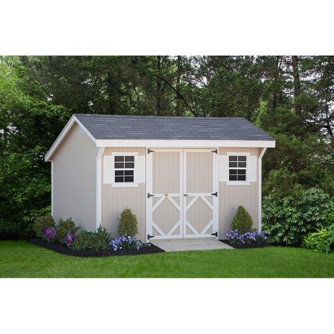 Little Cottage Company Saltbox 12 ft. W x 12 ft. D Solid Wood Storage Shed | Wayfair Diy Shed Kits, Wood Storage Shed, Storage Shed Kits, Diy Storage Shed, Build Your Own Shed, Wood Storage Sheds, Shed Sizes, Large Sheds, Storage Shed Plans