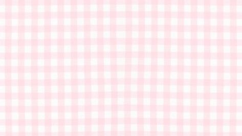 Gingham, Pink, White