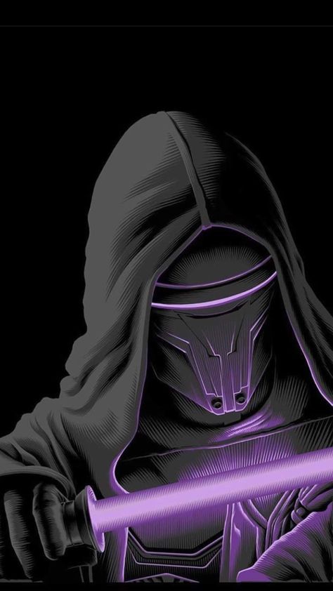 Darth Revan, Phone Wallpaper, Star Wars, Purple