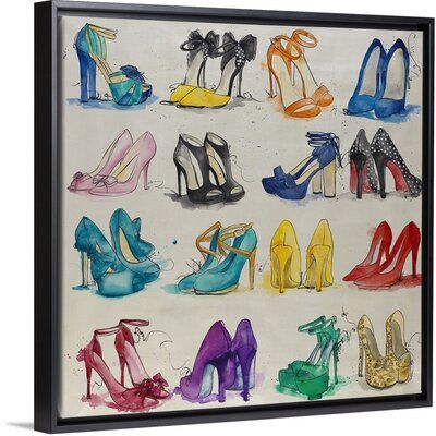 Shoe Wall Art, Floater Frame, Large Canvas Prints, Top Priority, House Of Hampton, Big Canvas Art, Great Big Canvas, 7 H, Painting On Canvas