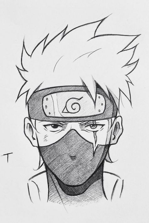 Easy Manga Drawings, Kakashi Drawing, Naruto Drawings Easy, Neck Drawing, Anime Face Drawing, Tools Drawing, Naruto Sketch Drawing, Anime Drawing Books, Naruto Sketch