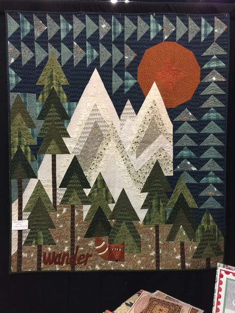 Quilting Mod : Quilt Market Mountain Quilt Pattern, Appliqué Quilts, Mountain Quilts, Farm Quilt, Quilted Wall Hanging, Quilt Modernen, Applique Quilt Patterns, Mountains Are Calling, Landscape Quilts