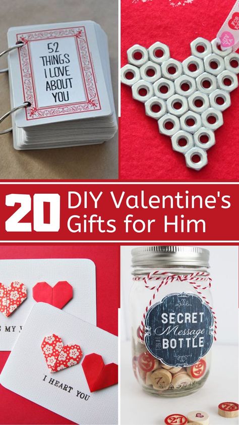 20 DIY Valentines Day Gifts For Him Diy Valentine's Gifts, Diy Valentines Day Gifts, Payton Manning, Valentine's Gifts For Him, Diy Valentines Gifts For Him, Diy Valentine Gifts For Boyfriend, Homemade Valentines Gift, Diy Valentines Day Gifts For Him, Gifts Husband