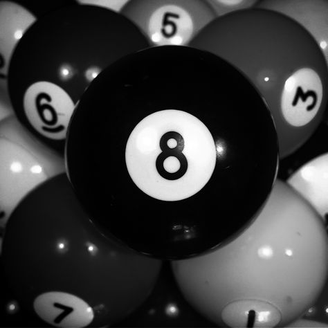 8-ball Aesthetic Magic, Snooker Balls, Cue Sports, 8 Ball Pool, Ball Aesthetic, Iphone Wallpaper Aesthetic, Magic 8 Ball, Pool Ball, Ball Pool