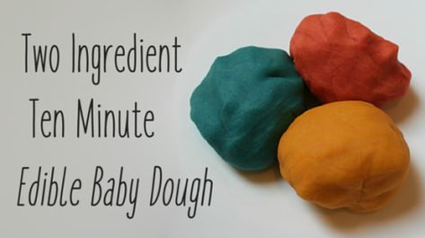 Baby Play Dough, Edible Playdoh, Edible Play Dough Recipe, Easy Play Dough, Kids Play Dough, Edible Playdough, Baby Sensory Play, Baby Play Activities, Playdough Recipe