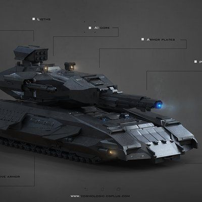 ArtStation - Futuristic Tank, Jeremy Schmidt Future Tanks Concept Art, Tanks Futuristic, Futuristic Military Vehicles, Scifi Tank, Future Tanks, Futuristic Tank, Zombie Vehicle, Futuristic Military, Space Tank