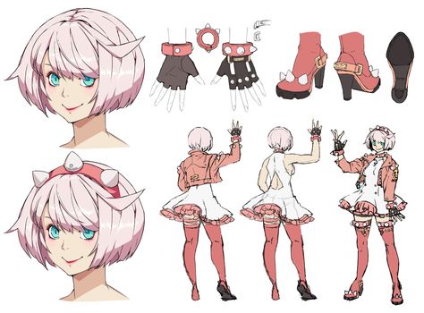 Elphelt Valentine Guilty Gear Strive, Elphelt Valentine Icon, Daisuke Ishiwatari, Elphelt Valentine, Gear Art, Character Model Sheet, Guilty Gear, Game Concept Art, Game Character Design