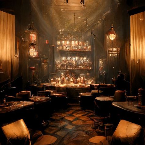 Elegant Bar Aesthetic, 1920s Aesthetic Speakeasy, Fantastic Beasts Speakeasy, Underground Speakeasy Aesthetic, Vintage Speakeasy Bar, 1920 Bar Decor, Old Hollywood Speakeasy, 1920s Speakeasy Bar, 1940s Bar Aesthetic