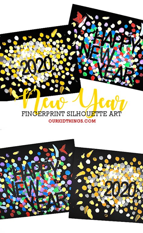 New Years Art Kindergarten, New Years Art Activities For Kids, Happy New Year Art For Kids, New Year Toddler Activities, New Year Art Projects For Kids, New Year Crafts For Toddlers, New Years Crafts For Toddlers, New Years Art, Happy New Year Art