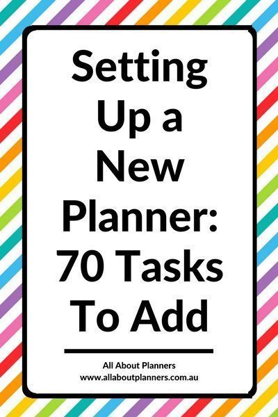 how to set up a new planner checklist tasks reminders goals don't forget tips ideas hacks decorating tips Planer Organisation, Organising Ideas, Digital Bullet Journal, Personal Planners, To Do Planner, Planner Tips, Household Organization, Planner Inspiration, Plan Planner