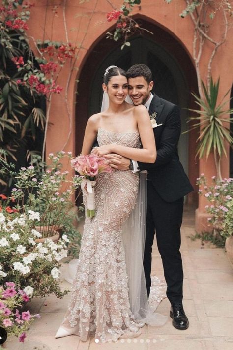 TikTok Star Aya Ibrahim’s Gorgeous Bridal Look Will Make You Fall in Love With Beige-Undertone Dresses Egyptian Wedding Dress, Non White Wedding Dresses, Egyptian Wedding, Short Bride, Pre Wedding Photoshoot Props, Glam Bride, Wedding Photoshoot Props, Wedding Dresses For Kids, Wedding Photoshoot Poses