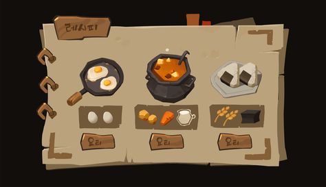 ArtStation - My mini project Mini Game Ideas, Game Concept Design, Game Design Tutorial, Cute Game Design, Overcooked Game Art, Mobile Game Concept Art, Game Ux Design, Game Design Inspiration, Food Concept Art