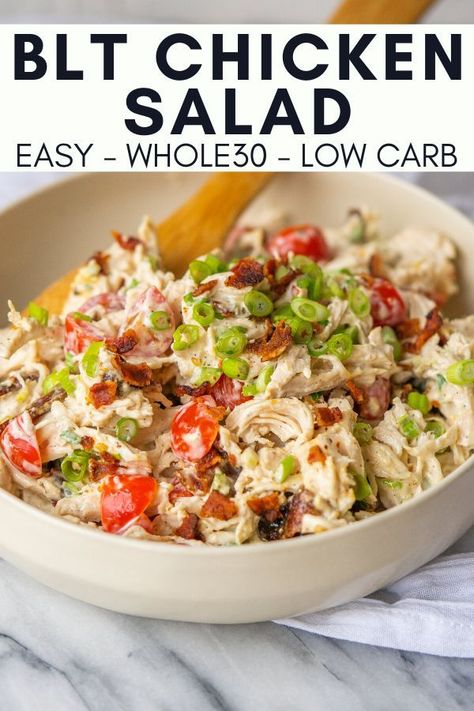 Low Carb Alternatives, Carbs Meals, Blt Chicken Salad, Blt Chicken, College Meal, Health Dinner, Keto Cooking, Foods Recipes, Keto Recipes Dinner