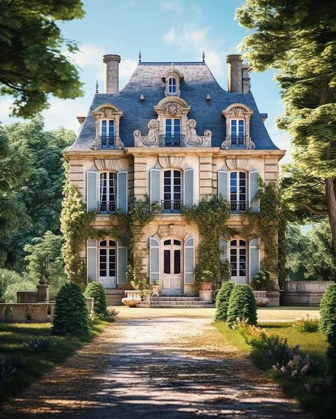 French Chateau House Plans, French Chateau House, Chateau House Plans, Old Money Aesthetics, Old Money Aesthetic Outfit, Old Money Nails, Chateau House, Outfit Old Money, Money Aesthetics